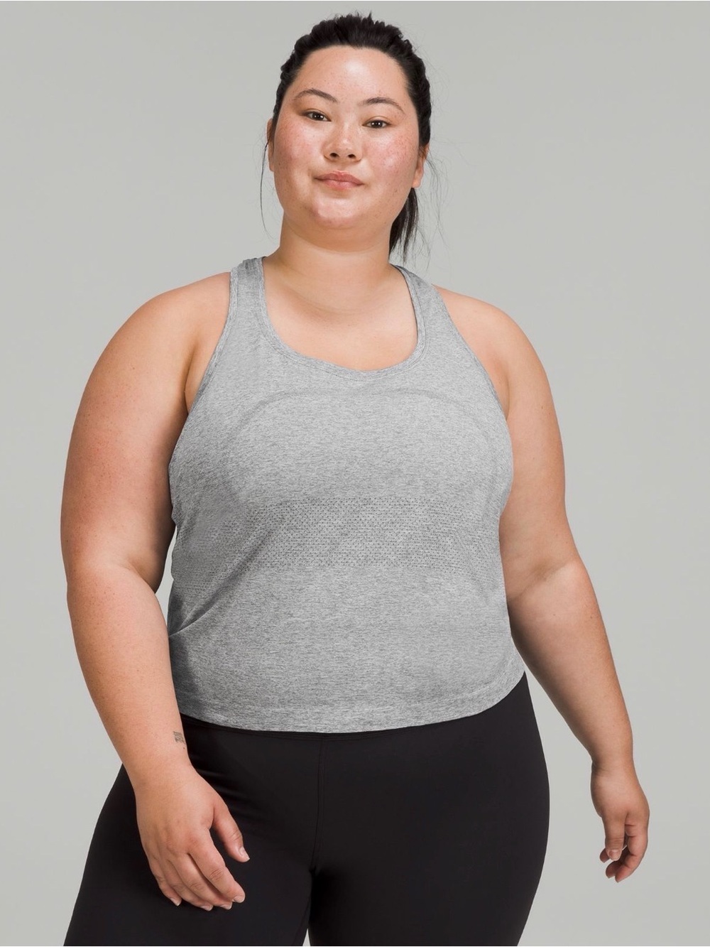 Lululemon Swiftly Racerback Heather Gray Tank Top